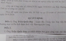 Giám đốc Trung tâm Xúc tiến đầu tư, thương mại và du lịch tỉnh Bình Phước được cho thôi việc