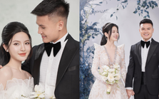 Xả loạt ảnh cưới nét căng của Quang Hải - Chu Thanh Huyền, cô dâu chơi lớn diện đến 7 bộ váy cưới?
