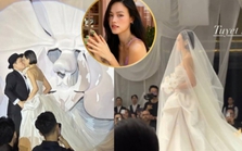 Hoa cưới của siêu mẫu Tuyết Lan chứa đựng ý nghĩa xúc động, không gian cưới thiết kế độc lạ gây ấn tượng với dàn khách