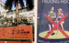 Xôn xao chiếc poster tại ĐH Sân khấu Điện ảnh Hà Nội với nội dung gây tranh cãi: "Trường học không phải sàn diễn thời trang"