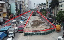Phố Kim Đồng quây rào rộng 26 mét, hạn chế 1 số loại xe đi vào
