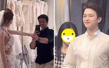 Lộ cảnh Huỳnh Anh và Bạch Lan Phương đi thử đồ cưới: Nam thần VFC cực bảnh, visual vợ hơn 6 tuổi gây tò mò