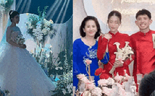Cô dâu Kiều Oanh khoe vàng đeo trĩu tay, nhìn một cử chỉ hé lộ mối quan hệ với mẹ Hồng Duy