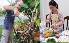 Chồng Brazil bĩu môi khi thấy vợ Việt chặt cây chuối về nấu, vừa nếm thử liền đưa ra nhận xét hết hồn