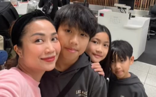 Ốc Thanh Vân đưa 3 con về Việt Nam sau 3 tháng sang Úc