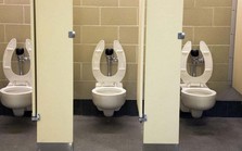 Tại sao nắp bồn cầu nhà vệ sinh công cộng ở Mỹ có khoảng trống phía trước?