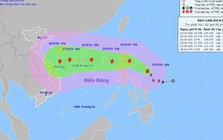 Bão Trami đang di chuyển rất nhanh, hướng vào Trung Bộ, sẽ gây mưa rất to