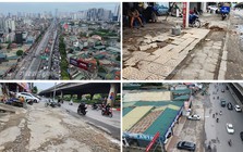 Thực trạng vỉa hè đường Nguyễn Xiển trước khi quận Thanh Xuân dự kiến chi 29 tỷ đồng cải tạo