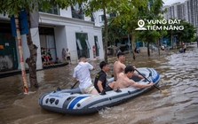 "Làng" biệt thự triệu đô hễ mưa là ngập bất ngờ đổi thay nhờ đoạn đường 200m nối với đại đô thị của Vinhomes