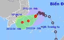 Bão số 10 áp sát vùng biển Ninh Thuận đến Bà Rịa - Vũng Tàu