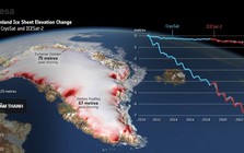 Sốc khi nhìn thấy Greenland mất đi 2.347 km3 băng khiến nước biển dâng