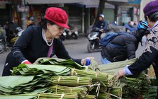 Chợ lá dong lâu đời nhất Hà Nội tấp nập từ sáng đến tối