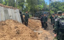 Quân đội Thái Lan xây dựng chiến hào phòng thủ, hầm trú ẩn dọc biên giới Campuchia