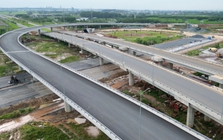 Toàn cảnh tuyến đường nối sân bay Long Thành trước ngày thông xe