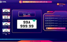 Công ty Đấu giá Hợp danh Việt Nam VPA thông báo: Biển ô tô 'ngũ quý'  99A-999.99 trúng đấu giá gần 28 tỷ