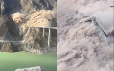 Nóng: Sập cầu vượt cao tốc ở Trung Quốc