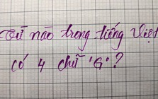 Câu đố thách thức 99% người bản xứ: Từ tiếng Việt nào có đến 4 chữ "G"?
