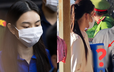 Hoa khôi Thuý Vi mang đến phiên toà xét xử Thuỳ Tiên 1 chiếc hộp, bên trên có dòng chữ cay đắng