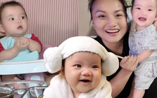 "Thế lực nhí" tiếp theo của Quỳnh Trần JP: Bé Na, vừa xuất hiện đã bùng nổ MXH, biểu cảm giống anh Sa như tạc