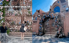 Lại thêm một đám cưới của ái nữ tập đoàn: Cứ nhìn cổng hoa và tòa lâu đài phía sau là biết!