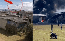 Máy bay lao thẳng xuống khu dân cư, nhiều người thiệt mạng