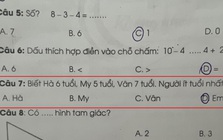 Bài Toán lớp 1 khiến phụ huynh “nhức đầu”, con làm sai nhưng nghe lời giải thích cũng rất hợp lý