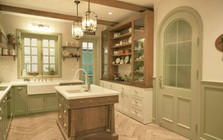 Căn bếp xanh bơ đậm chất cottagecore khiến các bà nội trợ phát 'cuồng'