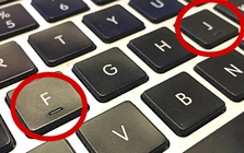 Vì sao trên phím F và J của bàn phím máy tính luôn có gờ nổi?