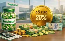 Một công ty ngành dược chốt ngày trả cổ tức tiền mặt 20%