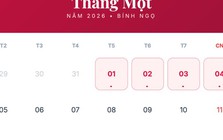 Bộ Nội vụ thông báo về lịch nghỉ Tết Dương lịch 4 ngày liên tục