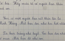 Học sinh tiểu học viết văn tả bạn thân gây sốt khắp cõi mạng: Đẹp cỡ này, đời có mấy ai?