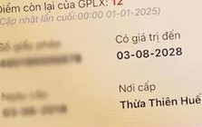 Sử dụng giấy phép lái xe máy bị trừ hết điểm, tài xế bị phạt bao nhiêu?