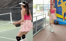 Choáng với vóc dáng cao lớn sừng sững của Đỗ Thị Hà trên sân pickleball, dân mạng nghi kéo chân vì quá "ảo diệu"