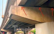 Sửa chữa gấp các gối trụ cầu Vành đai 3 trên cao bị xô lệch