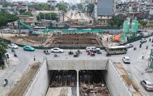 Hầm chui nút giao Giải Phóng - Kim Đồng đạt hơn 70%, về đích vào cuối năm