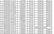 1.774 xe có biển số sau nhanh chóng nộp phạt nguội theo Nghị định 168
