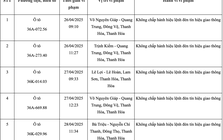 167 chủ xe vượt đèn đỏ có biển số sau nhanh chóng liên hệ công an nộp phạt nguội theo Nghị định 168