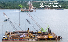 Cầu có trụ tháp cao bằng toà nhà 35 tầng, nhịp chính dài thứ 2 Việt Nam, sẽ rút ngắn 80 km đường từ Cà Mau tới TP.HCM