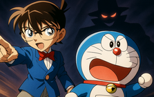 Cảnh tượng fan truyện tranh không bao giờ dám tưởng tượng: Khi Conan gặp Doraemon, họ sẽ là bộ đôi thay đổi mọi cuộc đời!