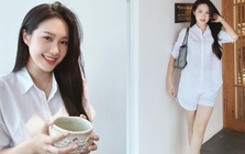 Doãn Hải My khoe chân dài, visual "bạch nguyệt quang", nhưng spotlight thuộc về "đôi giày thị phi" khiến Văn Hậu bị đồn sa sút