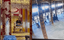 Toàn cảnh thời điểm lực lượng khống chế gã đàn ông làm hư hại Ngai vàng ở Huế: Bảo vệ ở đâu?