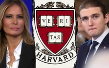 Bà Melania bác tin ông Trump 'đánh' Harvard vì con trai Barron không được nhận