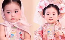 Vẻ đẹp như búp bê của con gái út nhà Khánh Thi-Phan Hiển, đáng yêu cỡ này bảo sao lu mờ bố mẹ nổi tiếng