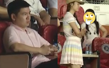 Chủ tịch CLB Hà Nội thẫn thờ sau trận đội nhà thua đậm, biểu cảm của dâu hào môn Đỗ Mỹ Linh gây chú ý