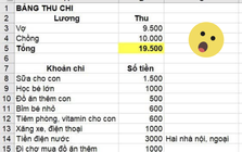 Con số chi tiêu của gia đình 4 người khiến dân mạng giật mình