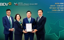 BIDV lần thứ 5 liên tiếp được vinh danh Ngân hàng Lưu ký - Giám sát tốt nhất Việt Nam