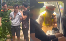 Công an chặn xe ô tô, bắt Cường “beo”