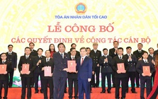 Bổ nhiệm 29 Chánh tòa và Chánh án các tỉnh thành mới tại tòa án Nhân dân tối cao
