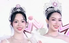 Hoa hậu Thanh Thủy đọ sắc hai á hậu trong ngày cuối nhiệm kỳ