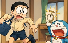 Nếu nhóm bạn Doraemon đi thi vào lớp 10: Nobita quên thẻ dự thi, Jaian khoanh bừa và có một người nắm chắc vị trí thủ khoa